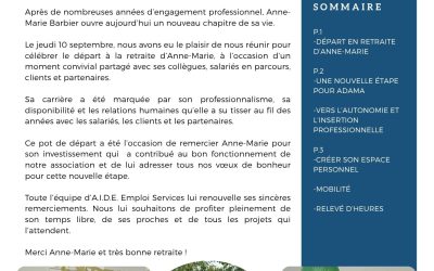 Flash info de septembre 2026